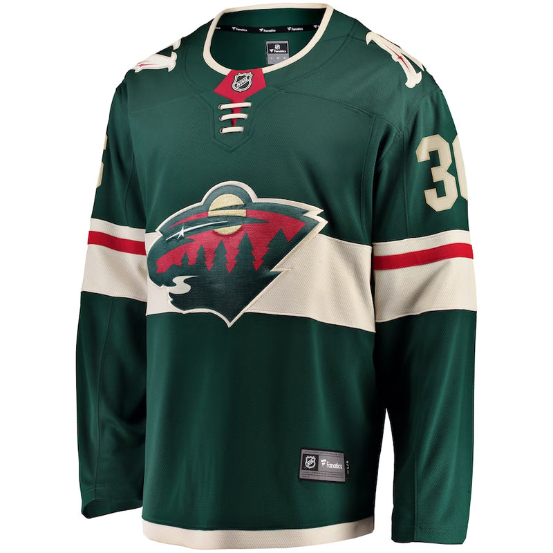 Chargez l&#39;image dans la visionneuse de la galerie, Maillot Domicile Breakaway des Fanatics de la LNH Minnesota Wild de Mats Zuccarello
