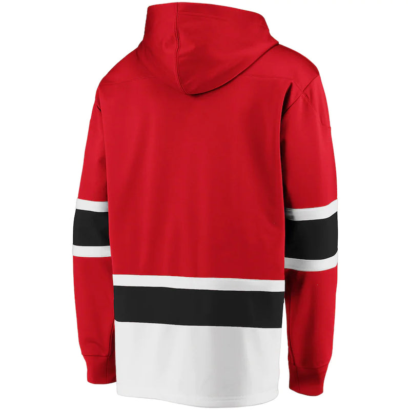 Load image into Gallery viewer, Calgary Flames NHL Dasher Iconic Power Play Lace-Up Hoodie
