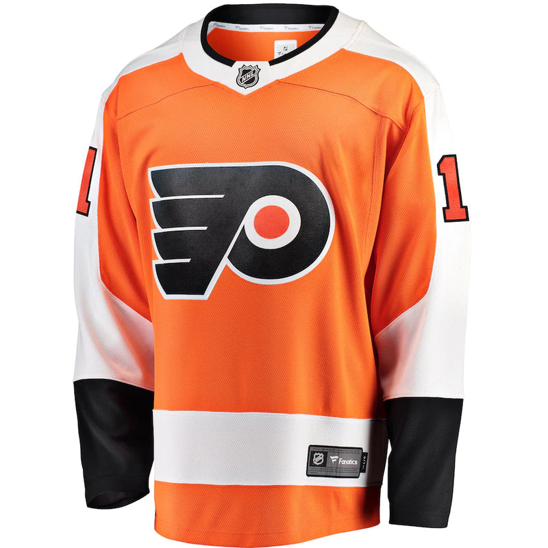 Chargez l&#39;image dans la visionneuse de la galerie, Travis Konecny ​​Flyers de Philadelphie NHL Fanatics Breakaway Maillot Domicile
