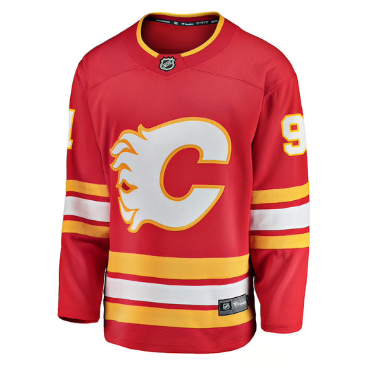 Maillot Domicile Breakaway des Fanatics de la LNH des Flames de Calgary de Nazem Kadri