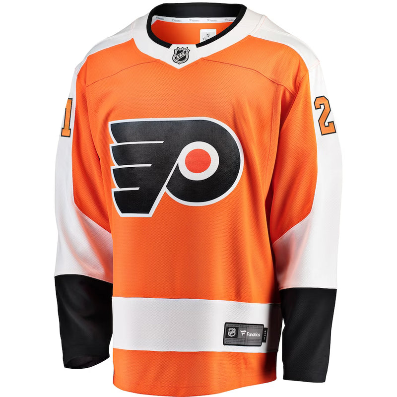 Chargez l&#39;image dans la visionneuse de la galerie, Scott Laughton Flyers de Philadelphie NHL Fanatics Breakaway Maillot Domicile
