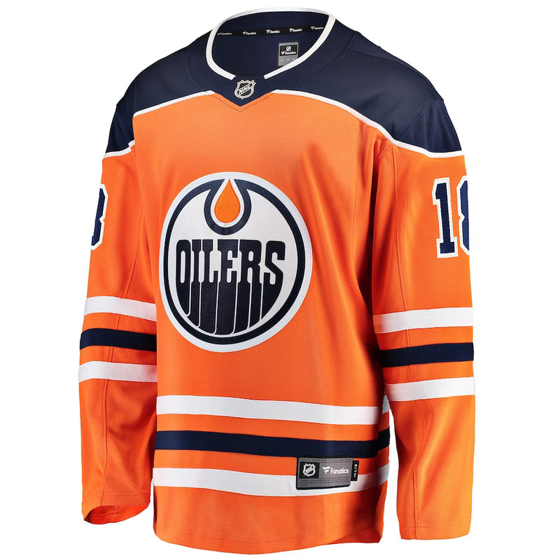 Chargez l&#39;image dans la visionneuse de la galerie, Zach Hyman Edmonton Oilers NHL Fanatics Breakaway Maillot Domicile
