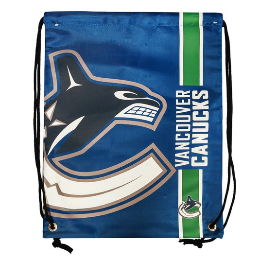 Sac à cordon avec grand logo des Canucks de Vancouver