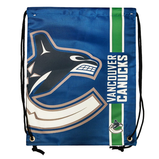 Vancouver Canucks Big Logo Drawstring Bag