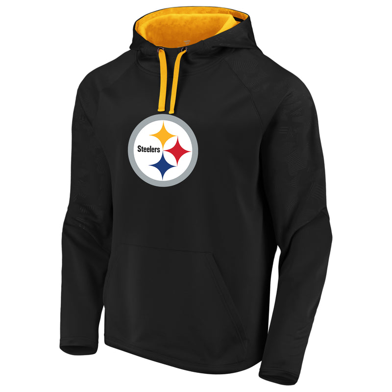 Chargez l&#39;image dans la visionneuse de la galerie, Pittsburgh Steelers NFL Fanatics Defender Logo principal Sweat à capuche
