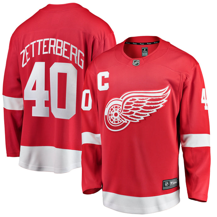 Henrik Zetterberg Detroit Red Wings NHL Fanatics Breakaway Home Jersey