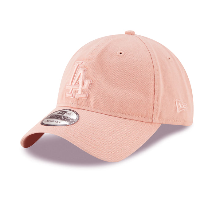 Casquette 9TWENTY rose ton sur ton MLB Core Classic des Los Angeles Dodgers pour femme