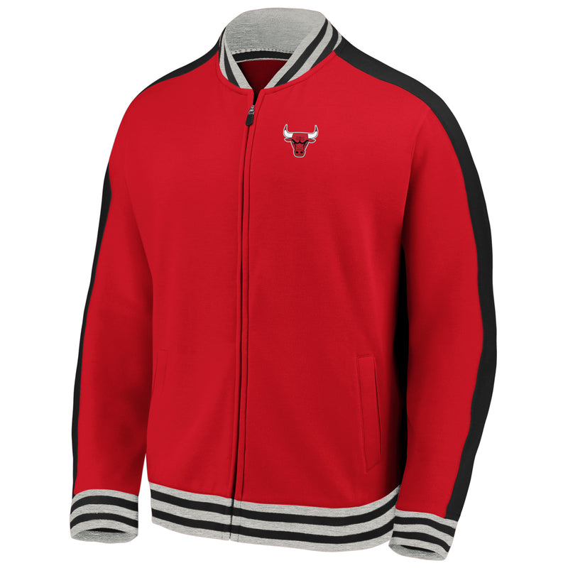 Chargez l&#39;image dans la visionneuse de la galerie, Chicago Bulls NBA Vintage Varsity Super Doux Fermeture Éclair Complète
