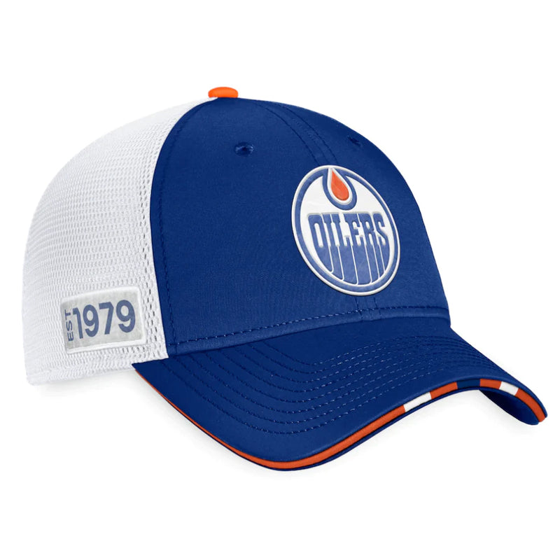 Chargez l&#39;image dans la visionneuse de la galerie, Casquette Pro Flex authentique du repêchage de la LNH des Oilers d&#39;Edmonton 2022
