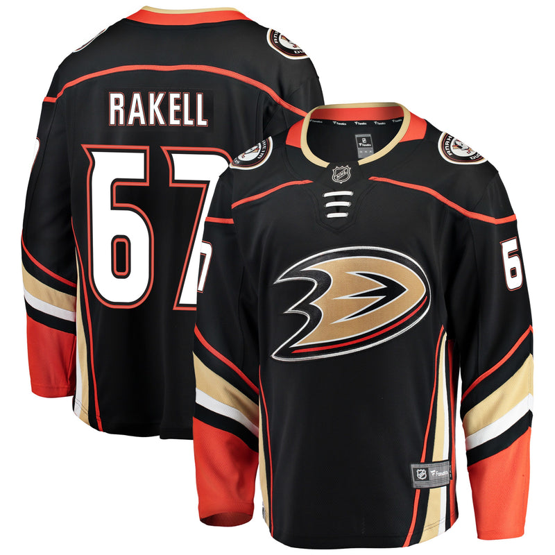 Load image into Gallery viewer, Rickard Rackell Anaheim Ducks NHL Fanatics Breakaway Home Jersey
