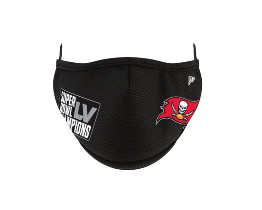 Masque facial réutilisable unisexe Tampa Bay Buccaneers NFL Super Bowl LV Champions