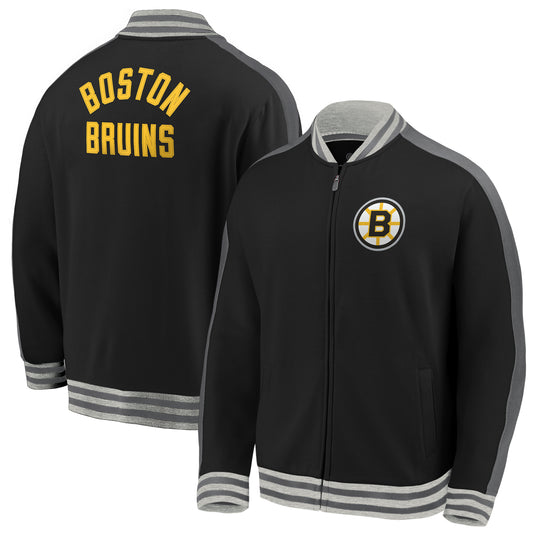 Boston Bruins NHL Vintage Varsity Super Soft Full-Zip