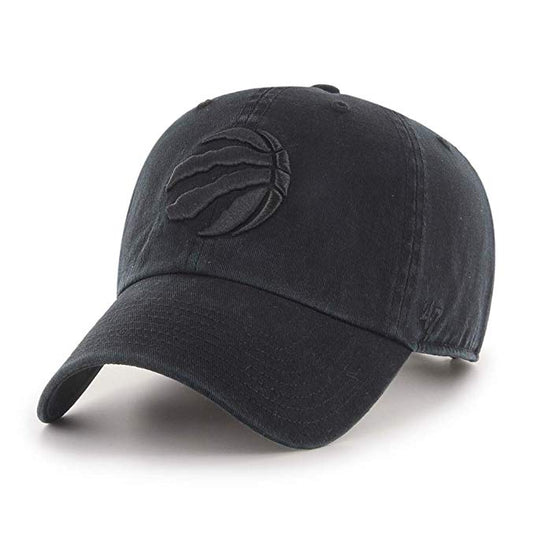 Toronto Raptors NBA Clean Up Black On Black Cap