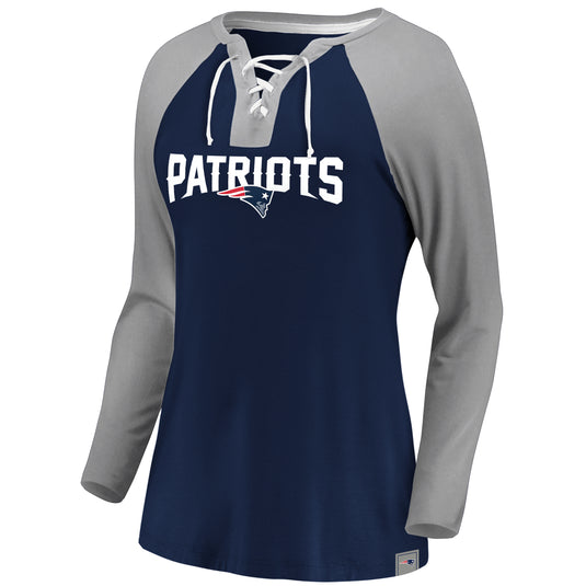 Manches longues à lacets pour dames New England Patriots NFL Fanatics Break Out Play