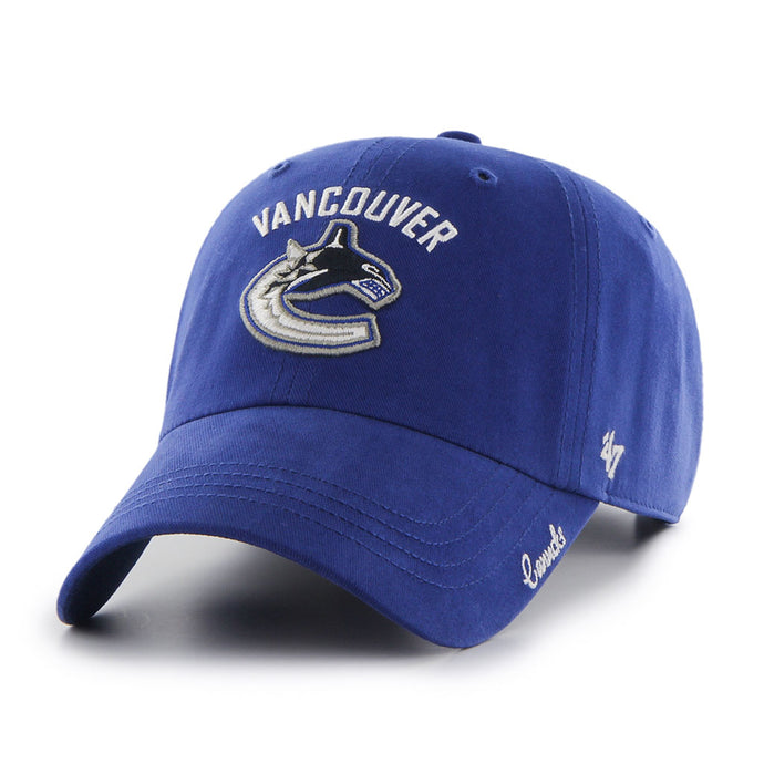 Casquette de nettoyage couleur équipe NHL Miata 47 des Canucks de Vancouver pour femmes