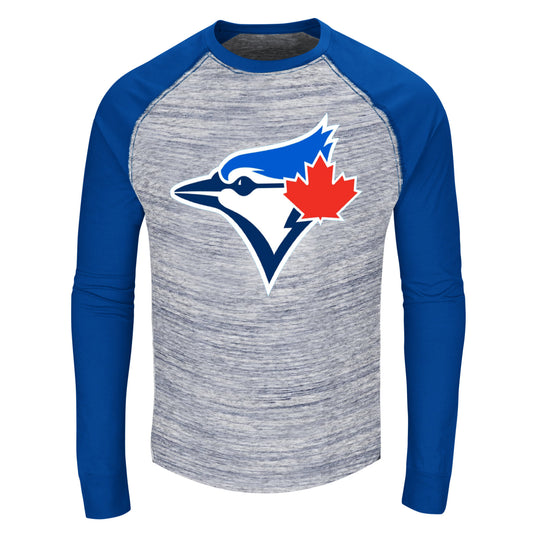 Toronto Blue Jays MLB Space Dye Long Sleeve Raglan