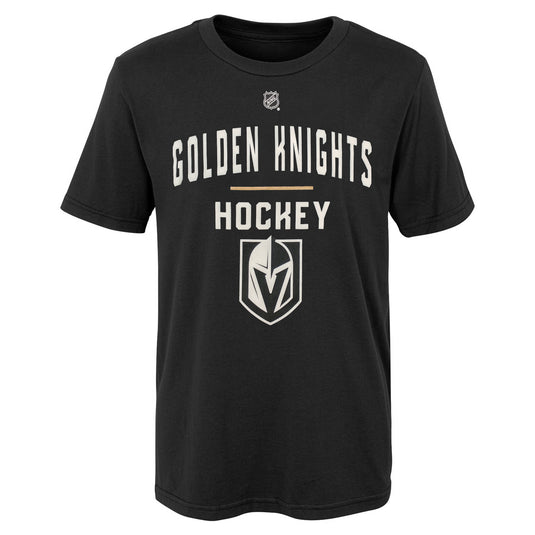 T-shirt ultra à manches courtes pour jeunes Golden Knights de Vegas de la LNH avec but sans aide