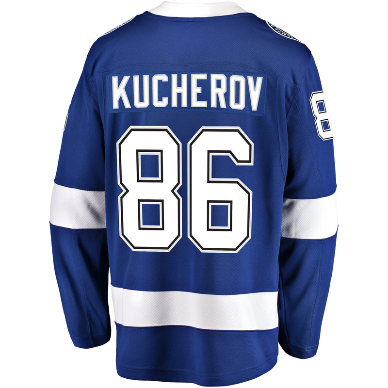 Chargez l&#39;image dans la visionneuse de la galerie, Nikita Kucherov Tampa Bay Lightning NHL Fanatics Breakaway Maillot Domicile
