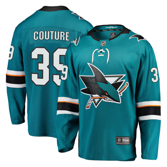 Logan Couture San Jose Sharks NHL Fanatics Breakaway Home Jersey