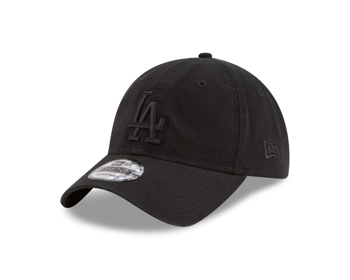 Casquette 9TWENTY noire ton sur ton MLB Core Classic des Los Angeles Dodgers