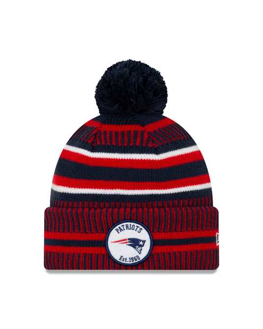 New England Patriots NFL New Era Sideline Home Tuque officielle en tricot à revers