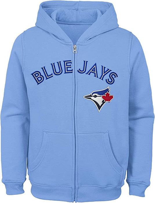 Youth Toronto Blue Jays Wordmark Full Zip Hoodie