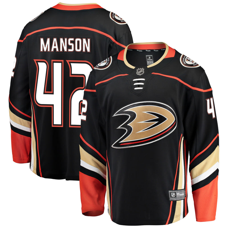 Chargez l&#39;image dans la visionneuse de la galerie, Josh Manson Anaheim Ducks NHL Fanatics Breakaway Maillot Domicile
