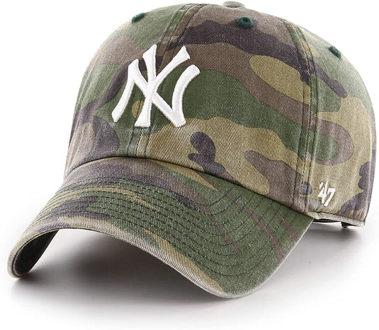 New York Yankees MLB Camo Clean Up Cap