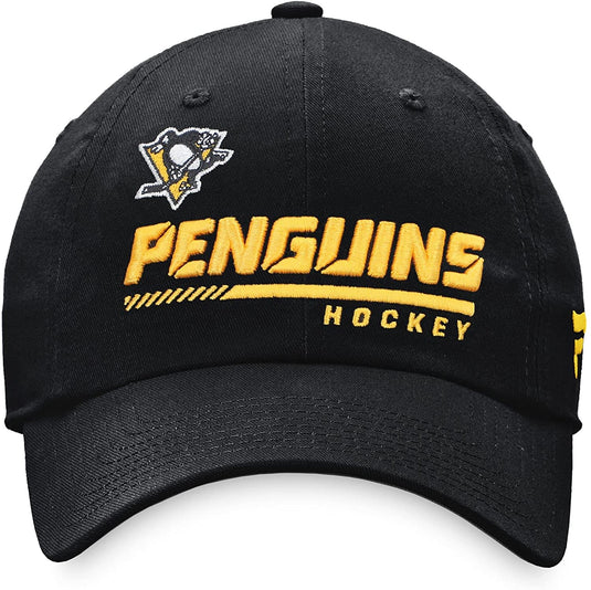 Casquette réglable structurée NHL Authentic Pro Rinkside des Penguins de Pittsburgh