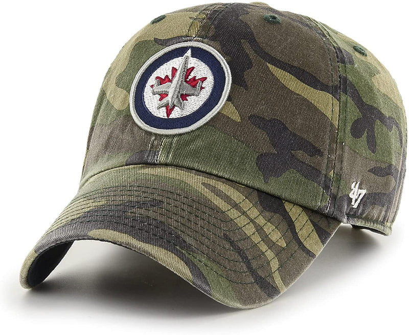 Load image into Gallery viewer, Winnipeg Jets NHL Clean Up Camo Cap
