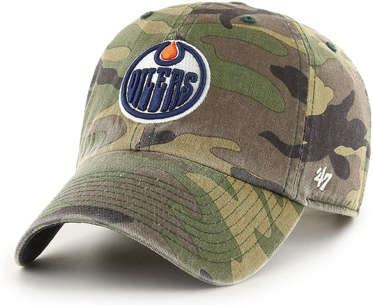 Edmonton Oilers NHL Clean Up Camo Cap