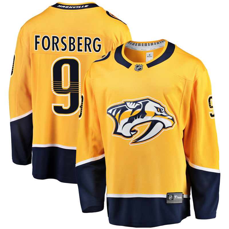 Chargez l&#39;image dans la visionneuse de la galerie, Filip Forsberg Nashville Predators NHL Fanatics Breakaway Maillot Domicile
