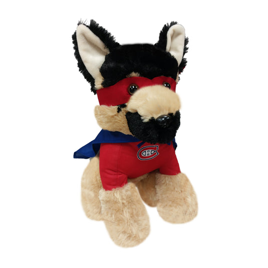 Peluche super-héros Shephard allemand des Canadiens de Montréal de la LNH