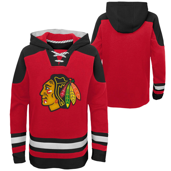 Sweat à capuche de hockey incontournable de la LNH des Blackhawks de Chicago pour jeunes