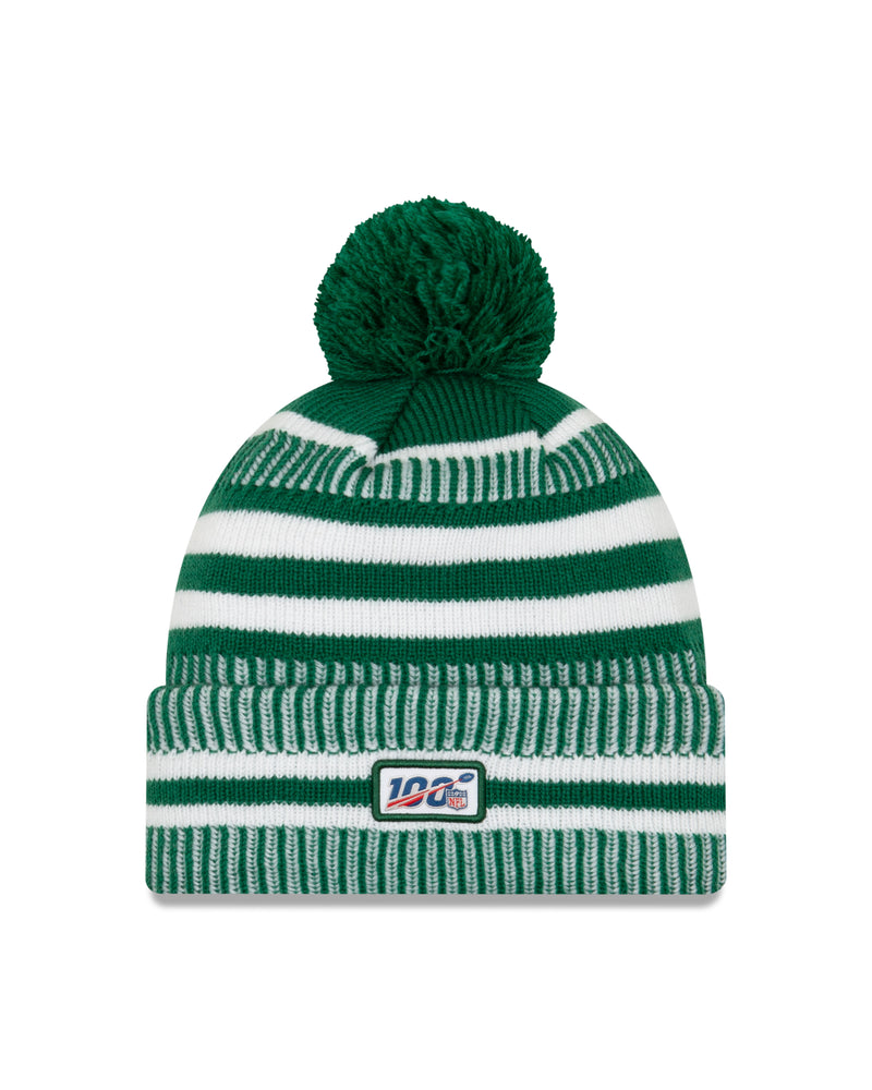 Chargez l&#39;image dans la visionneuse de la galerie, New York Jets NFL New Era Sideline Home Tuque officielle en tricot à revers
