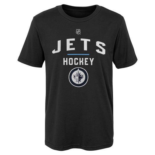 T-shirt ultra à manches courtes pour jeunes Jets de Winnipeg de la LNH avec but sans aide