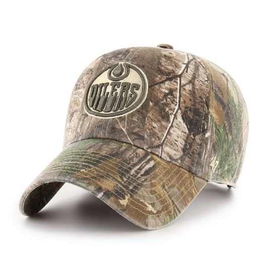 Edmonton Oilers NHL Realtree Clean Up Tonal Cap