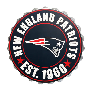 Logo mural de bouchon de bouteille des Patriots de la Nouvelle-Angleterre