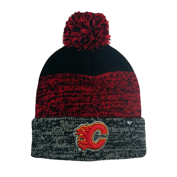 Tuque en tricot à revers statique LNH des Flames de Calgary