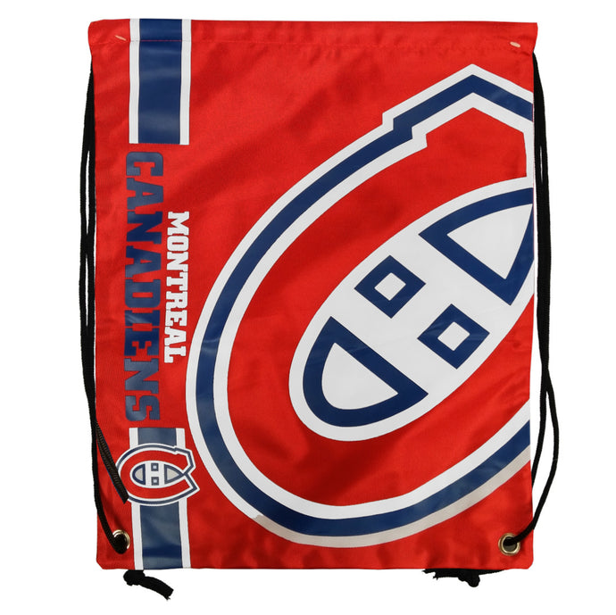 Sac à cordon avec grand logo des Canadiens de Montréal