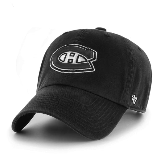 Montreal Canadiens NHL Monochrome Logo Clean Up Cap