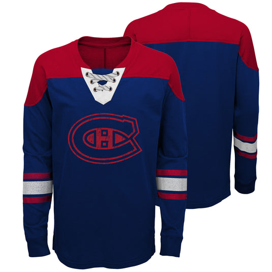 Youth Montreal Canadiens NHL Perennial Long Sleeve Hockey Crew