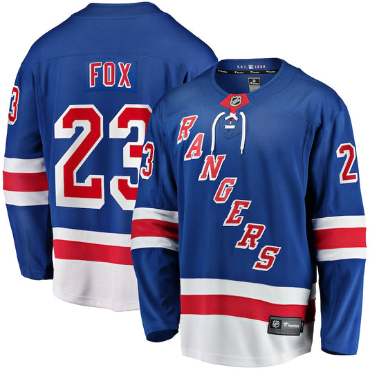 Adam Fox New York Rangers NHL Fanatics Breakaway Home Jersey