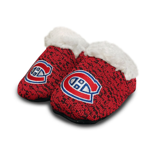 Pantoufles en tricot polyknit pour bébés de la LNH des Canadiens de Montréal