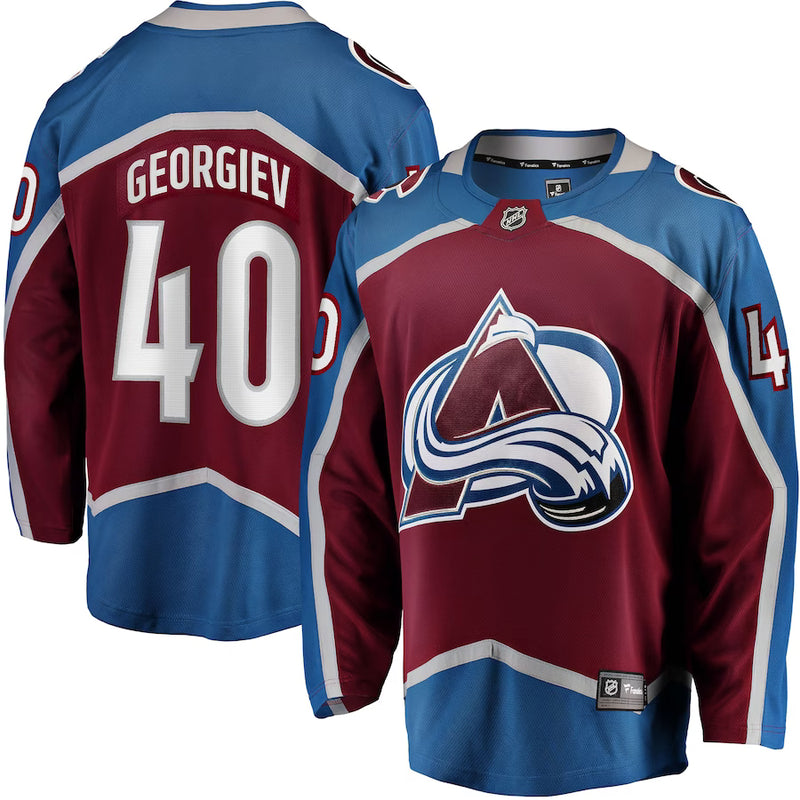 Chargez l&#39;image dans la visionneuse de la galerie, Alexandar Georgiev Colorado Avalanche NHL Fanatics Breakaway Maillot Domicile
