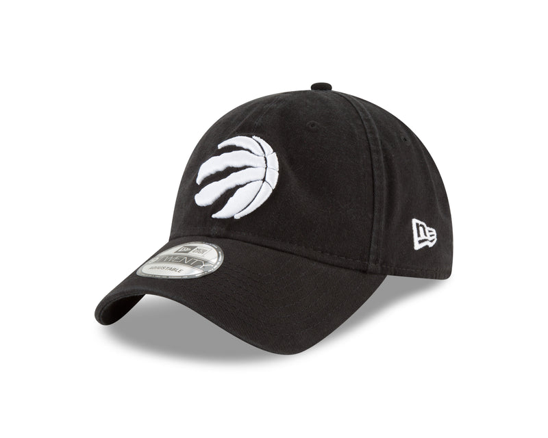 Load image into Gallery viewer, Toronto Raptors NBA Core Classic White On Black 9TWENTY Cap
