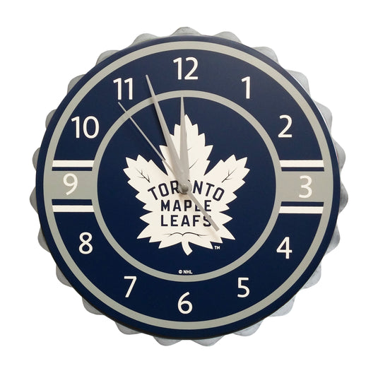 Horloge de bouchon de bouteille des Maple Leafs de Toronto