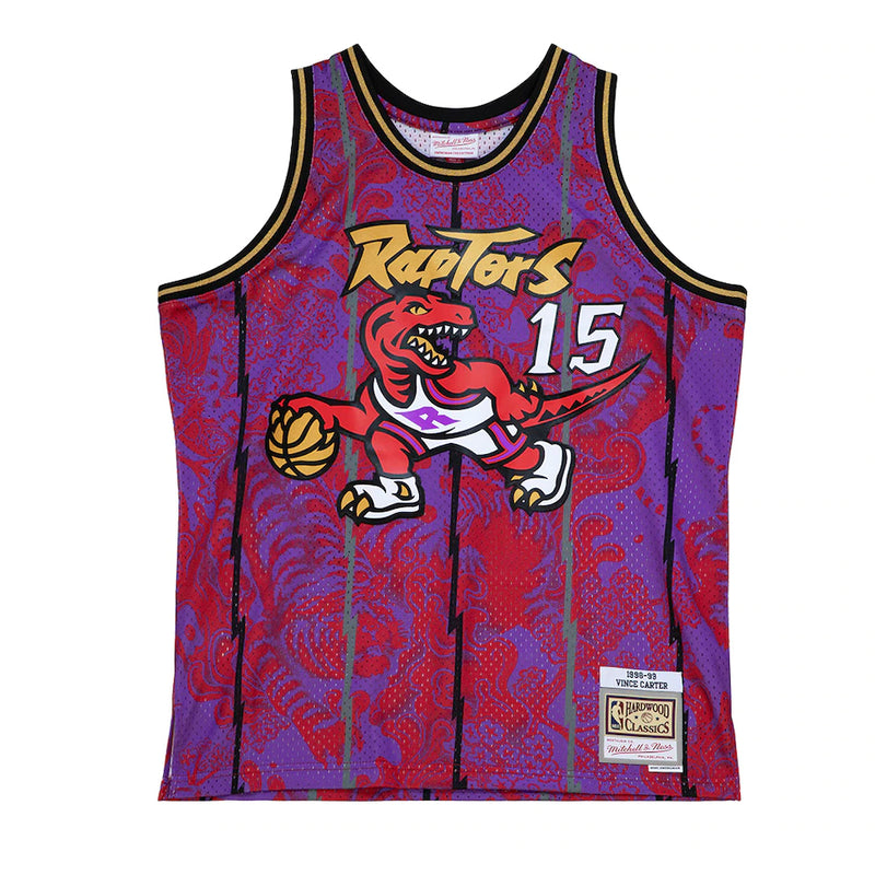 Chargez l&#39;image dans la visionneuse de la galerie, Vince Carter Toronto Raptors 1998-1999 NBA Swingman Maillot
