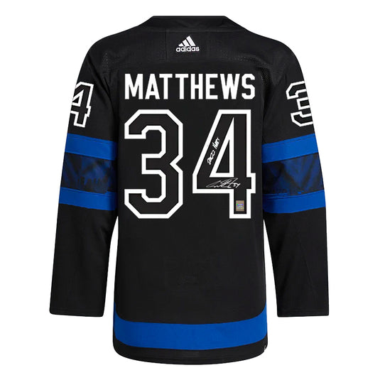 Auston Matthews Signed Toronto Maple Leafs Adidas Pro Flipside Jersey with 