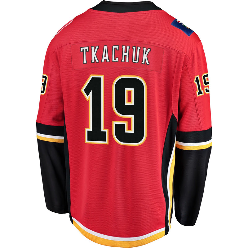 Chargez l&#39;image dans la visionneuse de la galerie, Matthew Tkachuk Maillot à domicile des fanatiques de la LNH des Flames de Calgary
